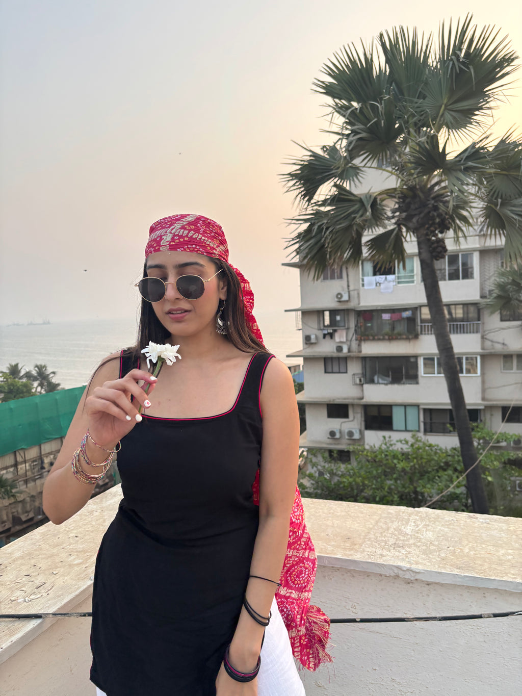 Bindee Basic Black Tank Top Kurti