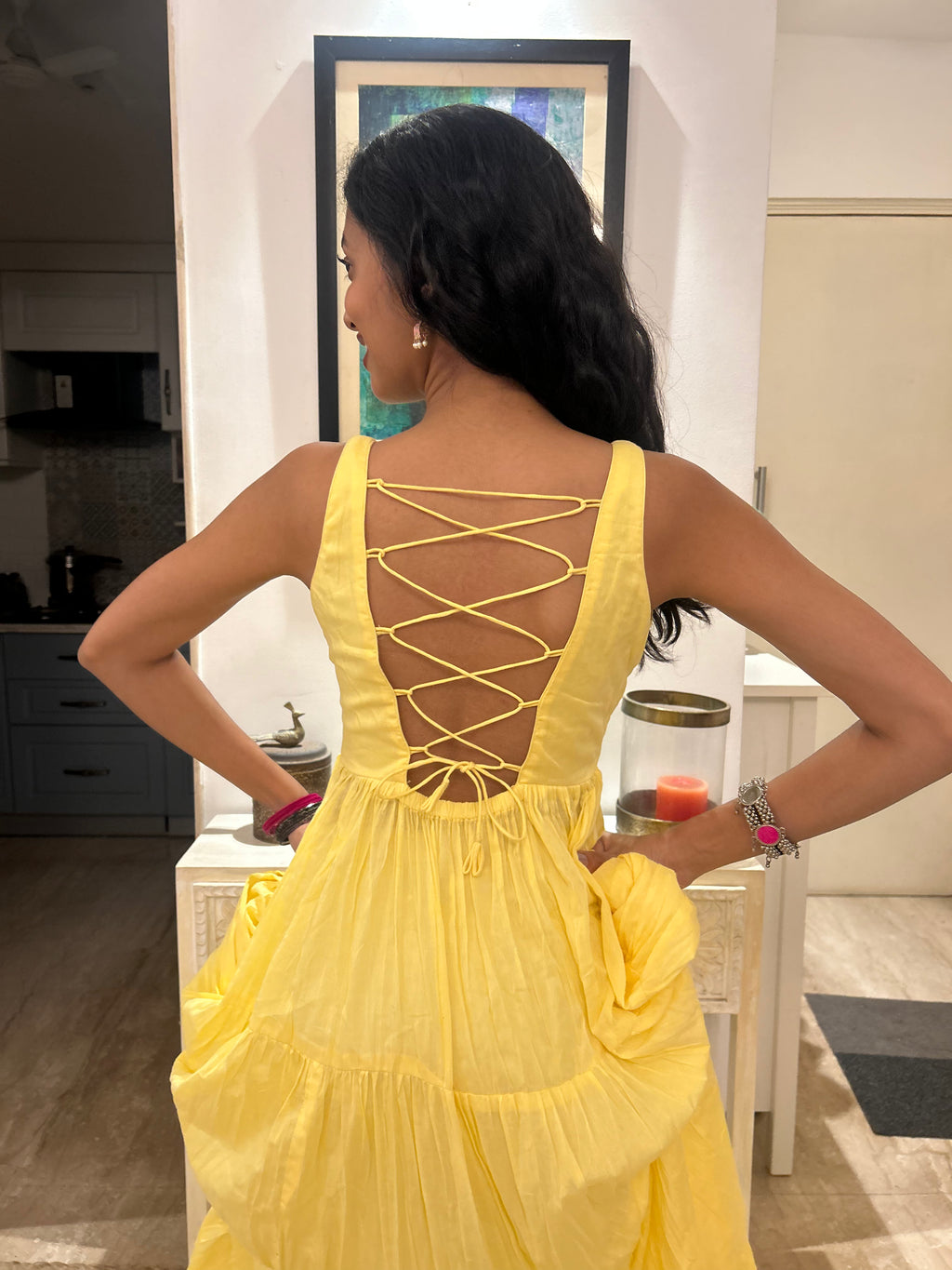 AAMRAS - The perfect Butter yellow anarkali