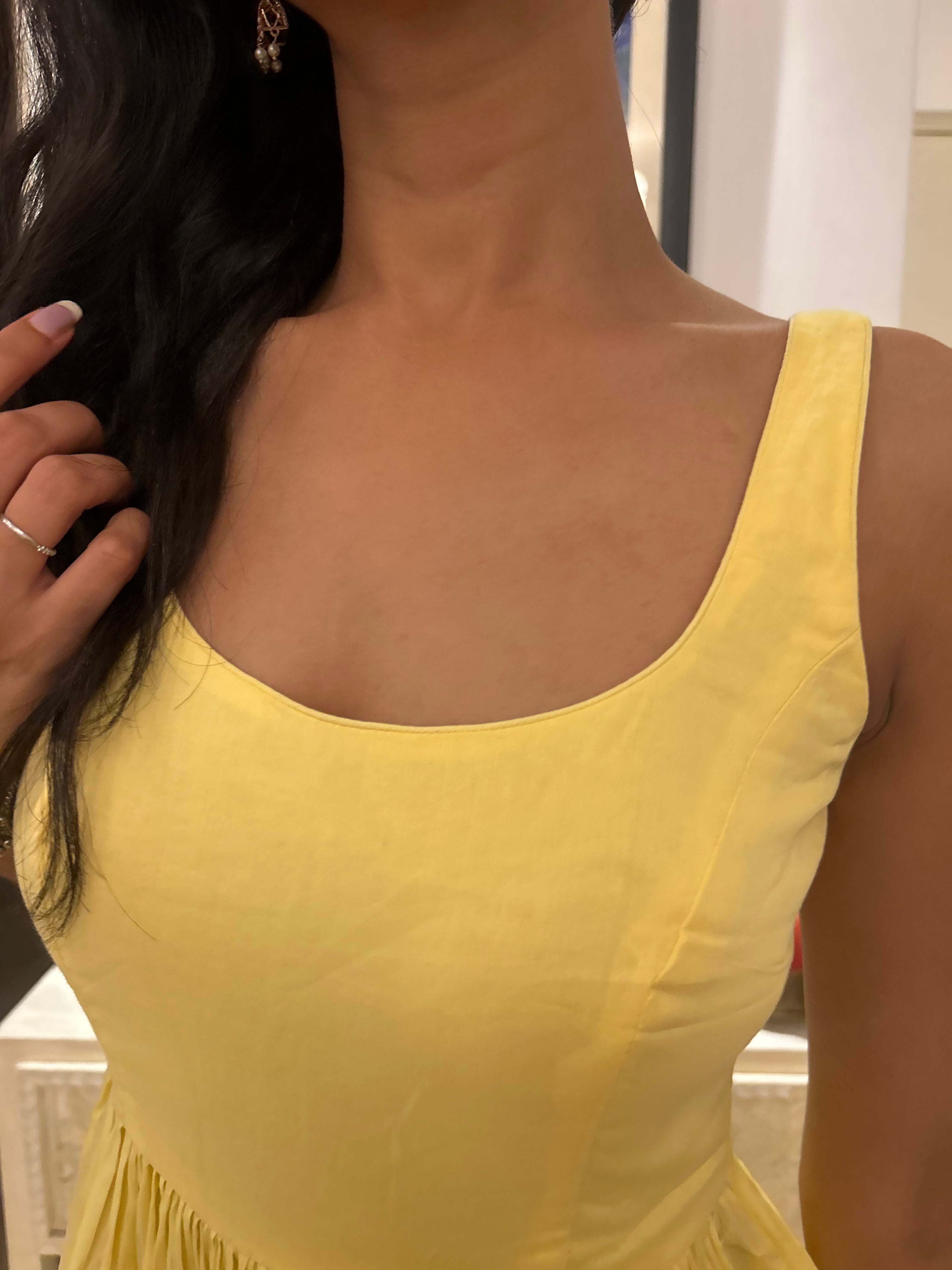 AAMRAS - The perfect Butter yellow anarkali