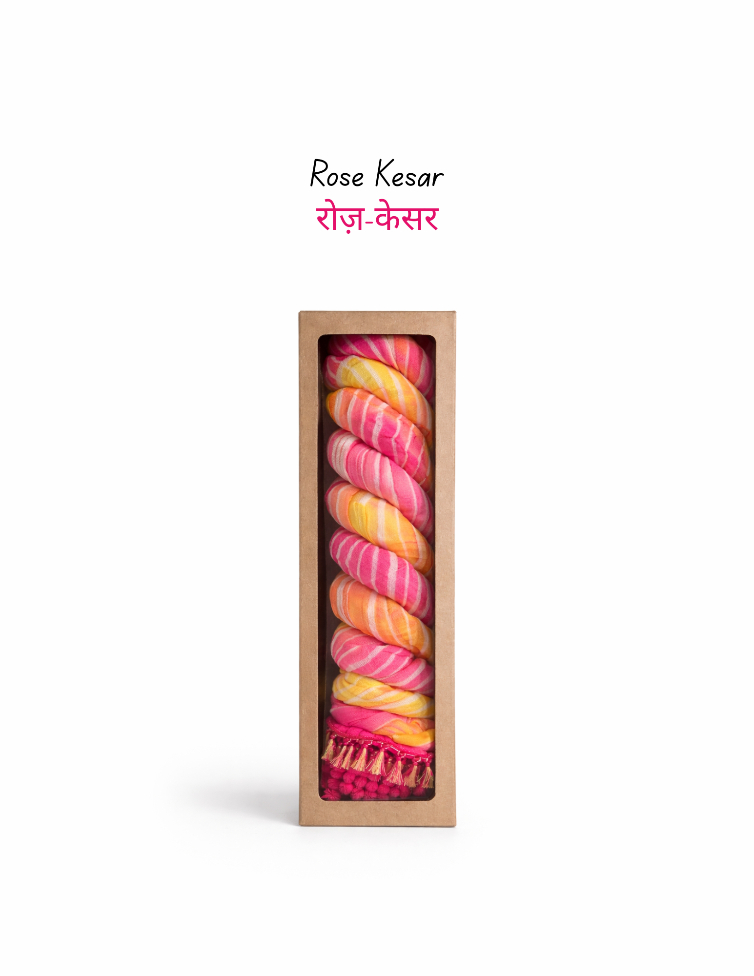 Rose-Kesar Dupatta : dipped in love